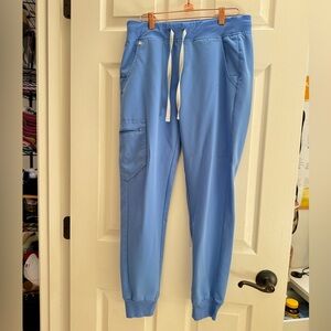 Figs Women’s Zamora Jogger Scrub Pants | Ceil Blue | Size Small, Regular Length